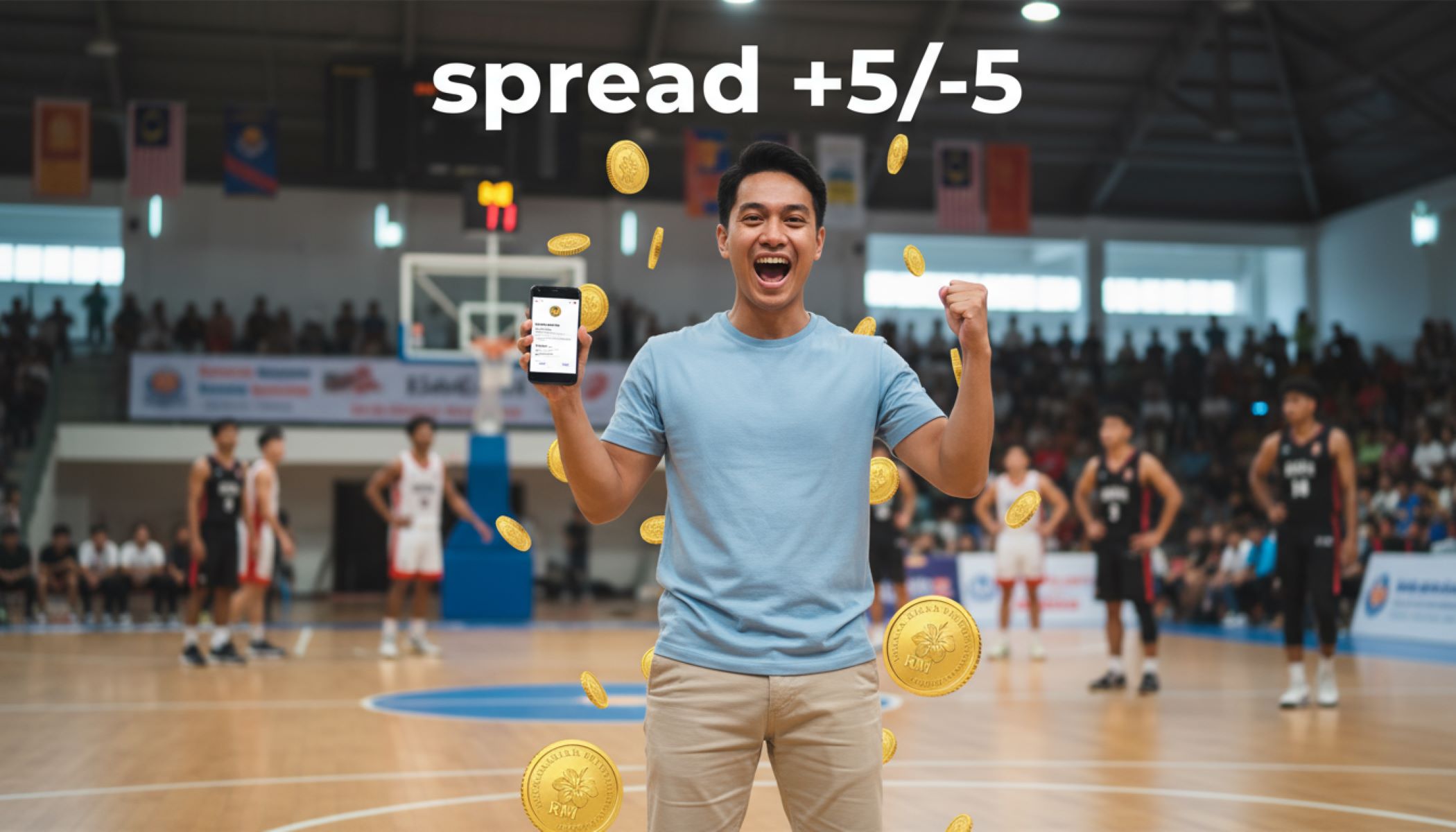 Spread betting in basketball